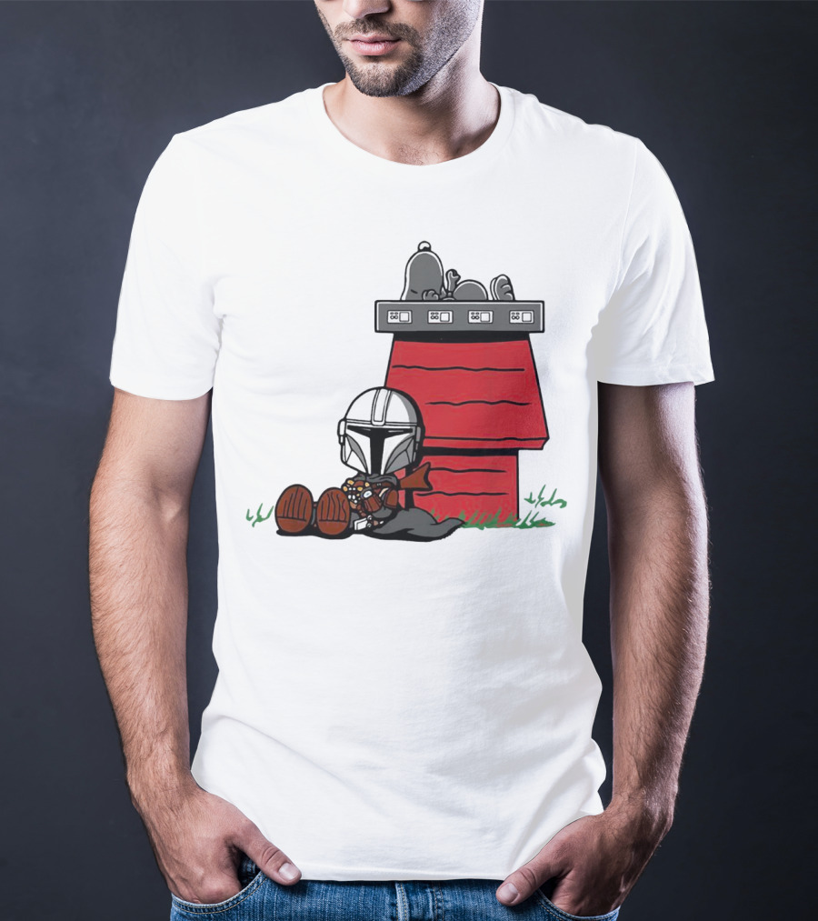 The Mandalorian And Snoopy House Crossover T-Shirt