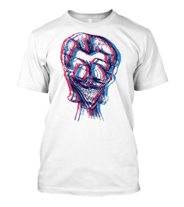 Pray For Albania Optical Illusion Joker Face T-Shirt