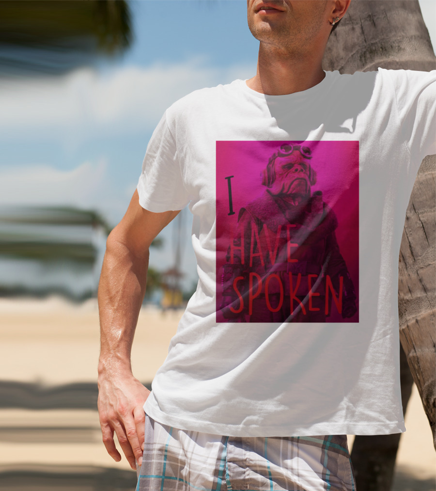 The Mandalorian Kuiil Portrait I Have Spoken T-Shirt