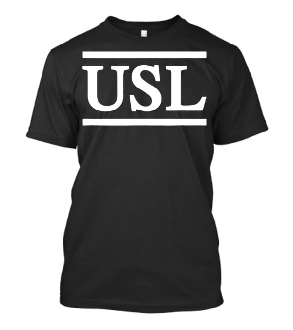 Old School USL Bold Typography Block T-Shirt