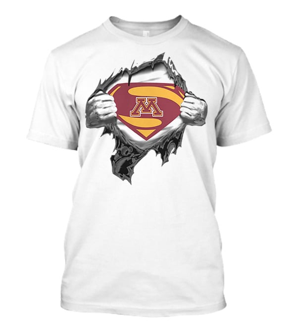Minnesota Golden Gophers Superhero Symbol Inside Reveal T-Shirt