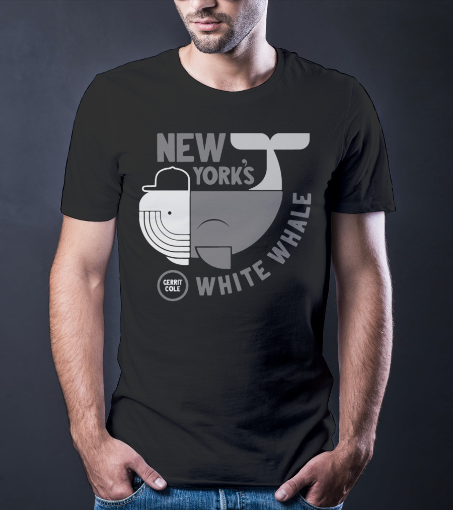 New York's Gerrit Cole White Whale Baseball T-Shirt
