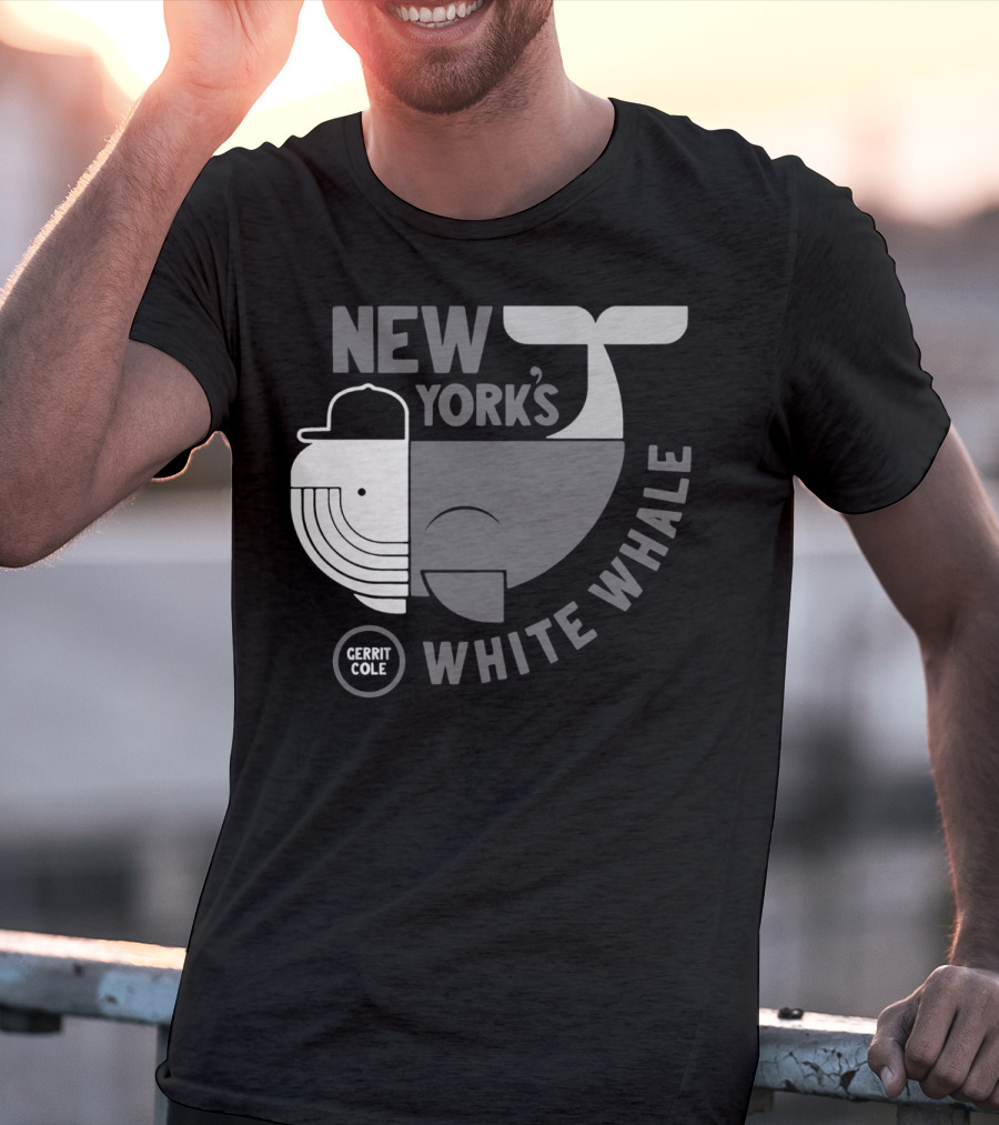 New York's Gerrit Cole White Whale Baseball T-Shirt