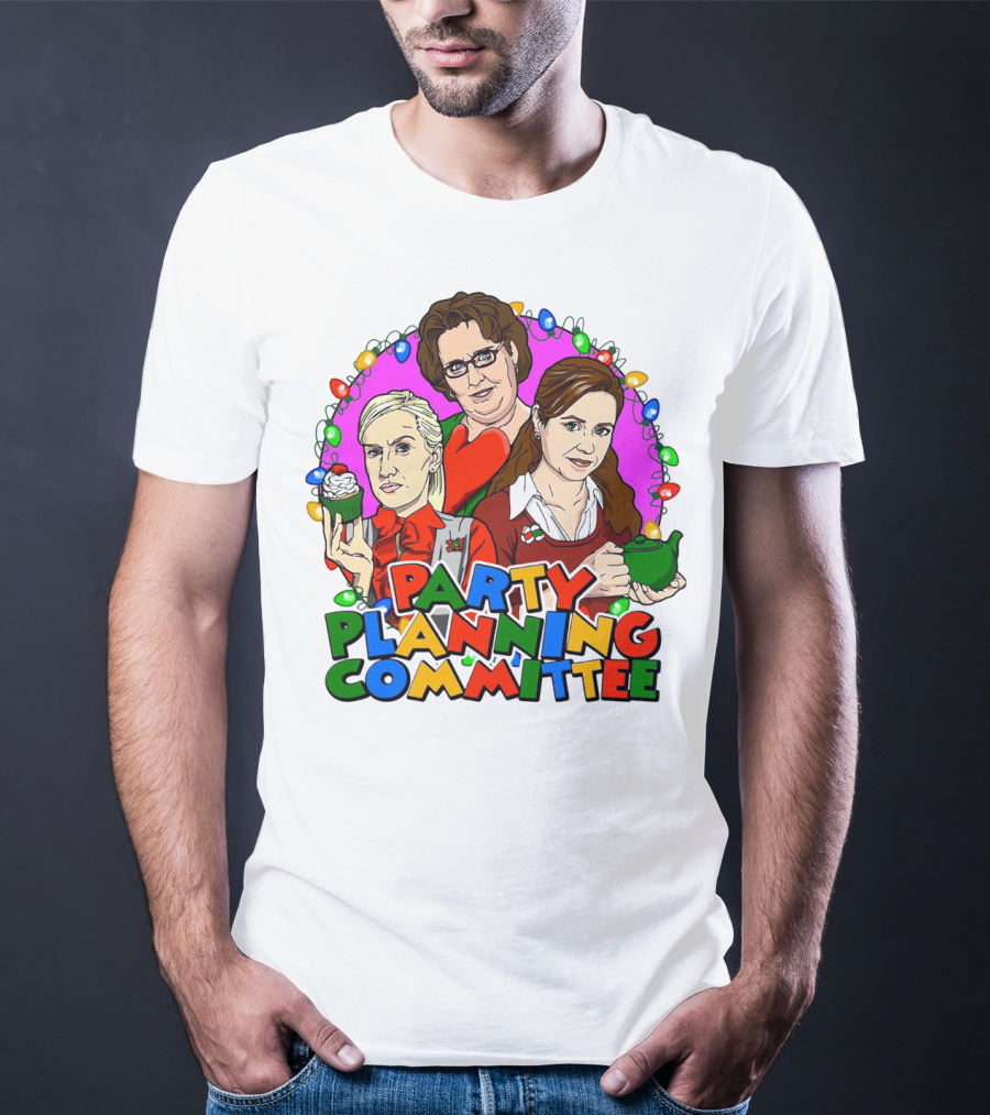 The Office Party Planning Committee Christmas Lights T-Shirt
