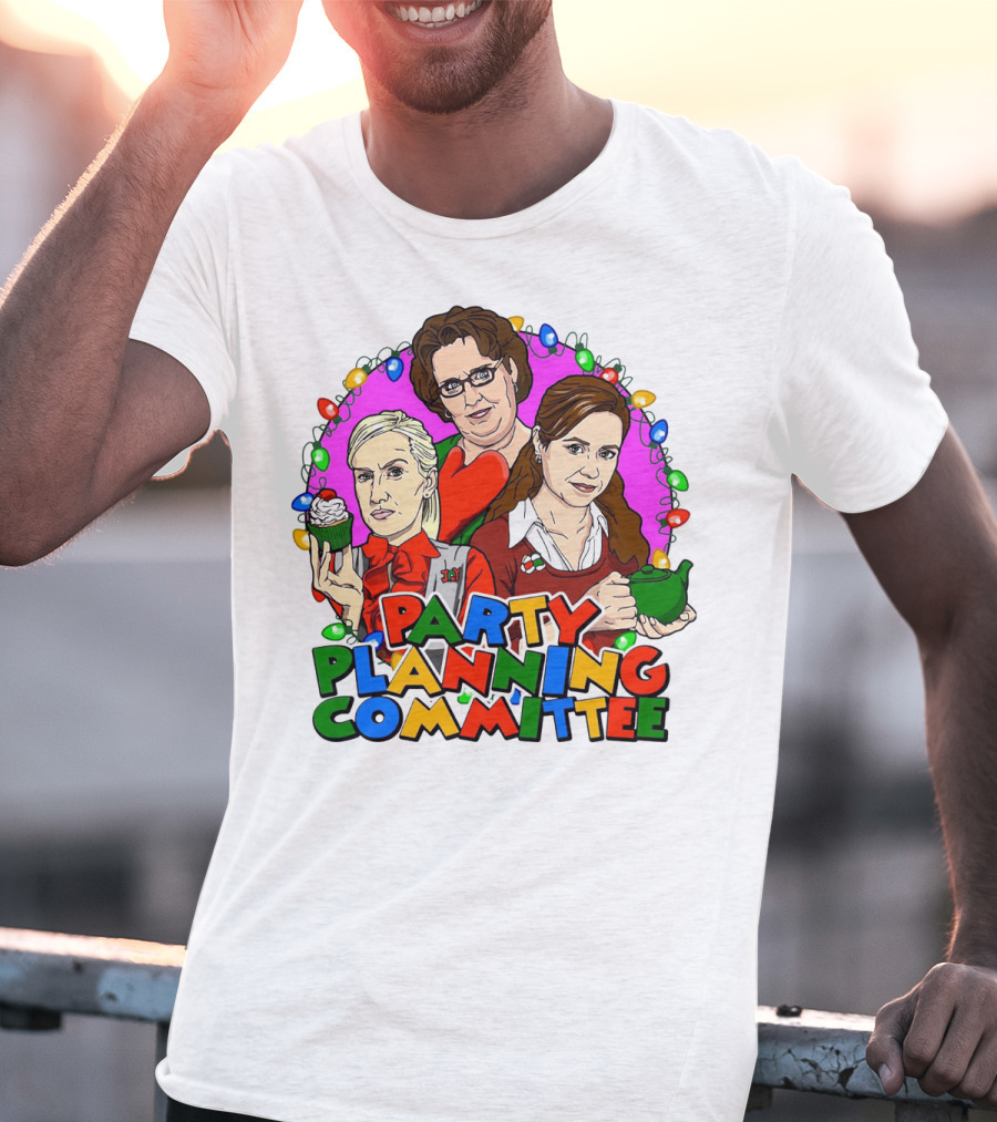 The Office Party Planning Committee Christmas Lights T-Shirt