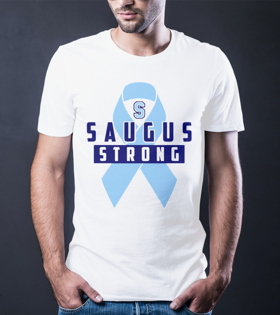 Saugus Strong Blue Ribbon S T-Shirt