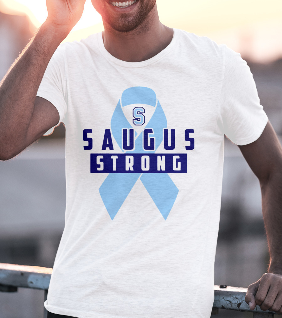 Saugus Strong Blue Ribbon S T-Shirt