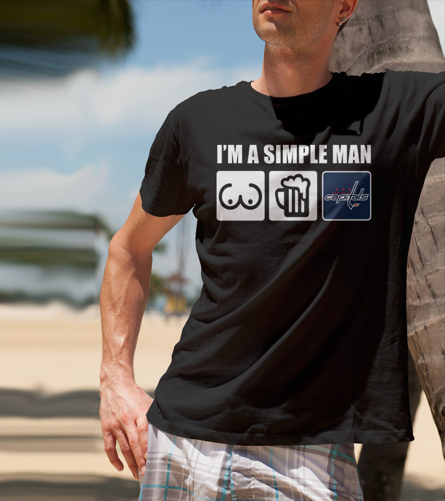I'm A Simple Man Beer Capitals Logo Icons T-Shirt