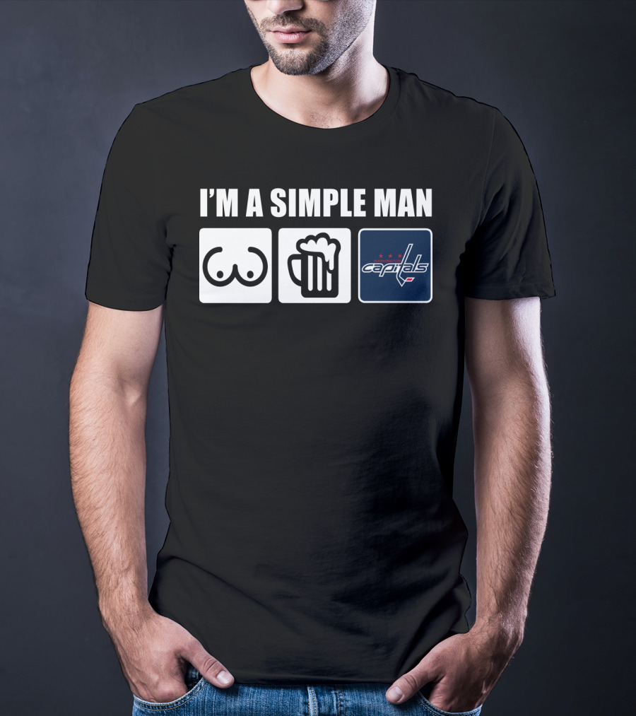 I'm A Simple Man Beer Capitals Logo Icons T-Shirt
