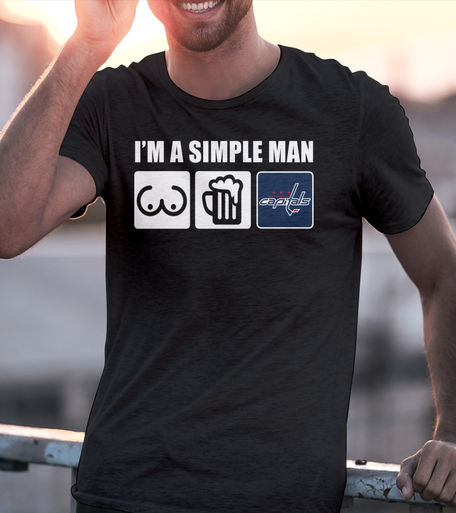I'm A Simple Man Beer Capitals Logo Icons T-Shirt