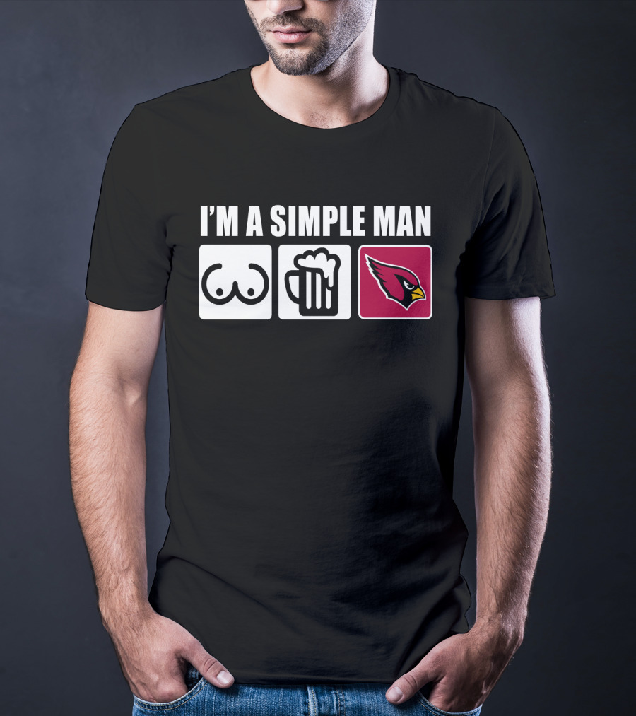 I'm A Simple Man Cardinals Iconic Symbols T-Shirt