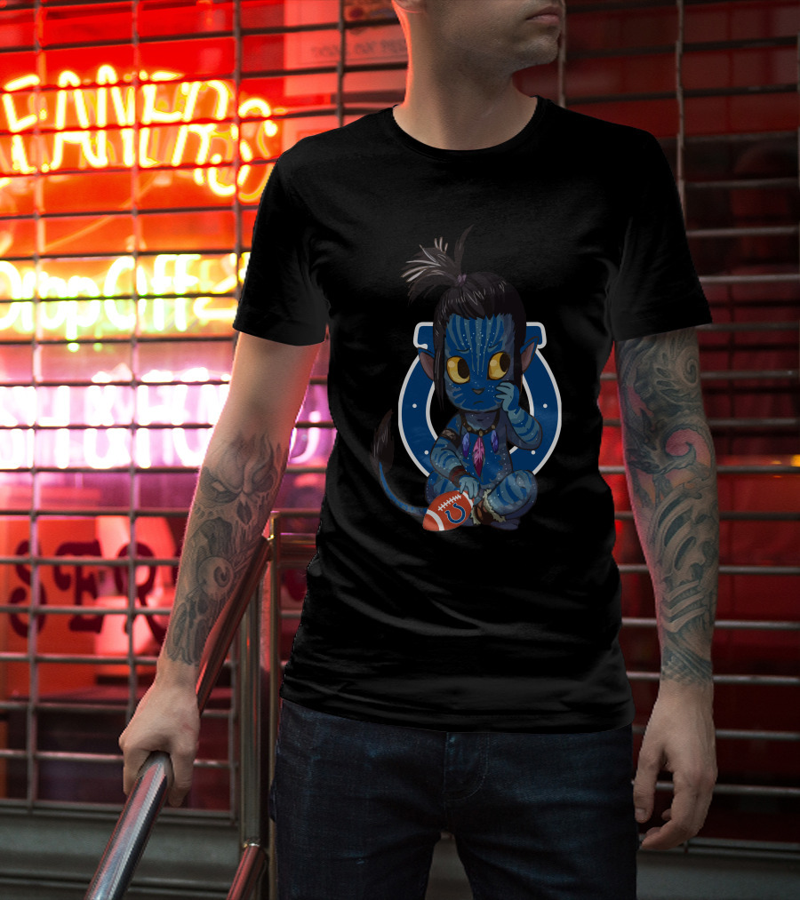 Colts Avatar Alien Football Character Fusion T-Shirt