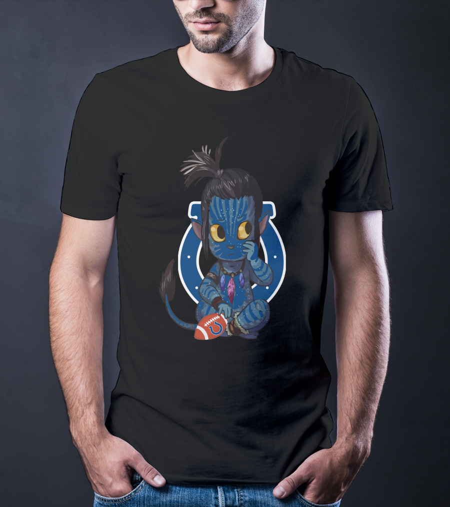 Colts Avatar Alien Football Character Fusion T-Shirt
