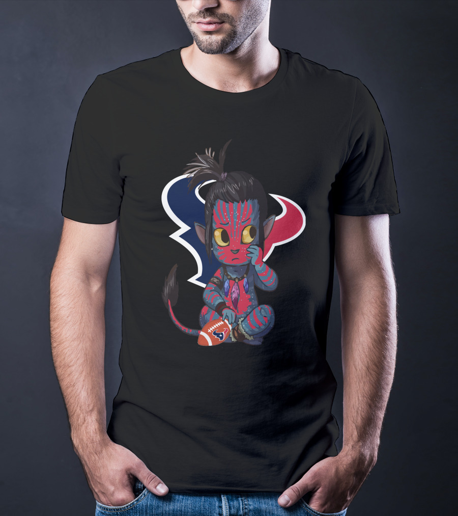 AVATAR TEXANS Houston Football Na'vi Crossover Character T-Shirt