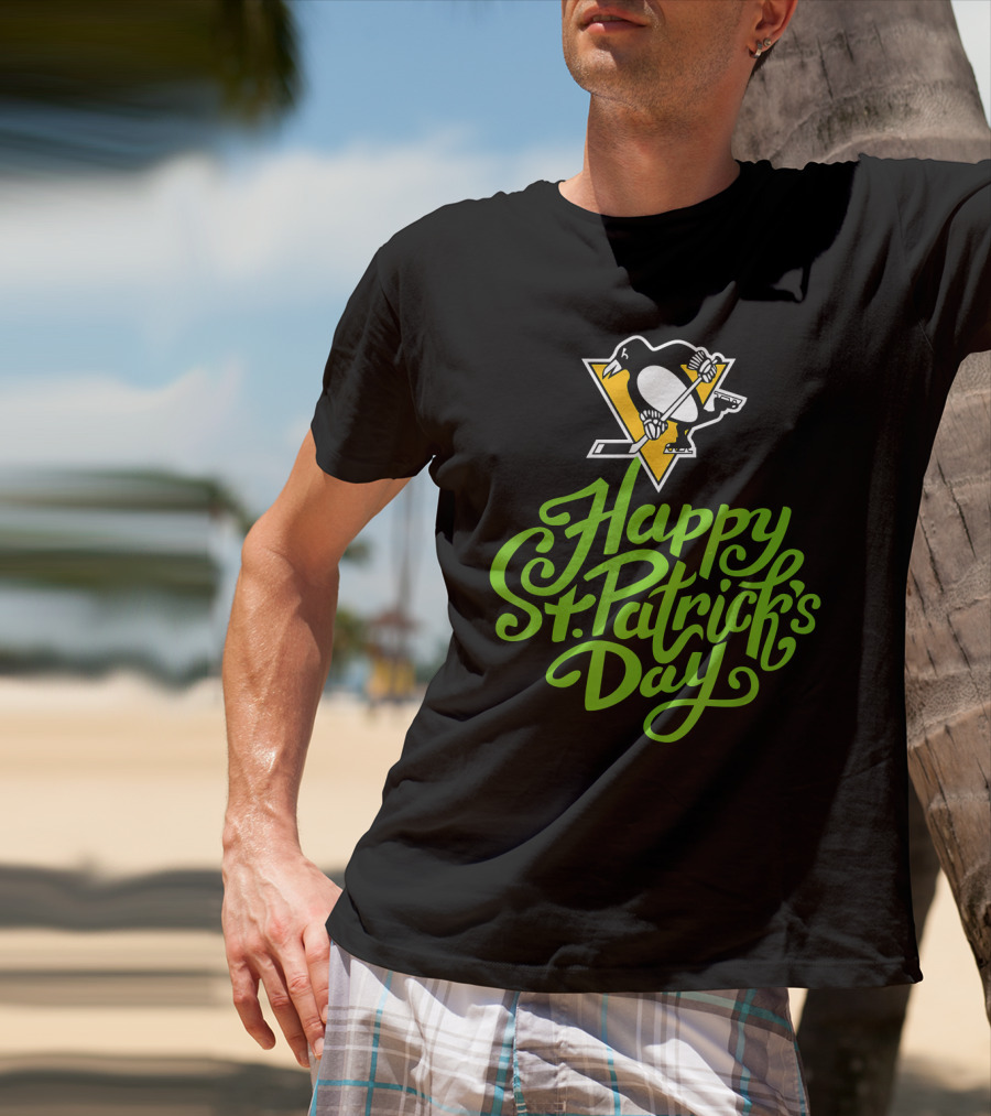 Happy St. Patrick's Day Pittsburgh Penguins T-Shirt