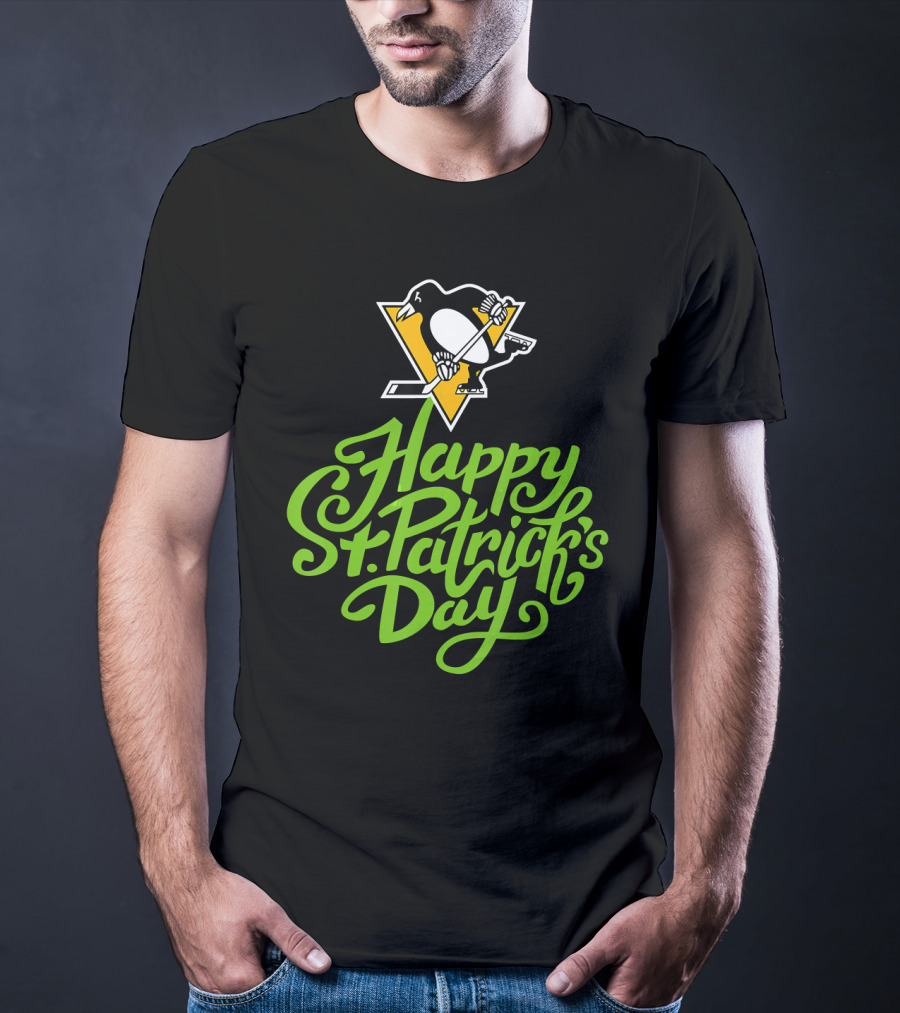 Happy St. Patrick's Day Pittsburgh Penguins T-Shirt