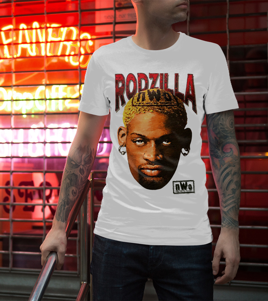 Dennis Rodman Rodzilla NWo Wrestling Legend The Worm T-Shirt
