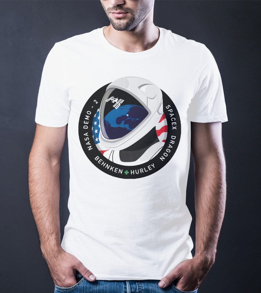 NASA Demo-2 SpaceX Dragon Behnken Hurley Patch T-Shirt