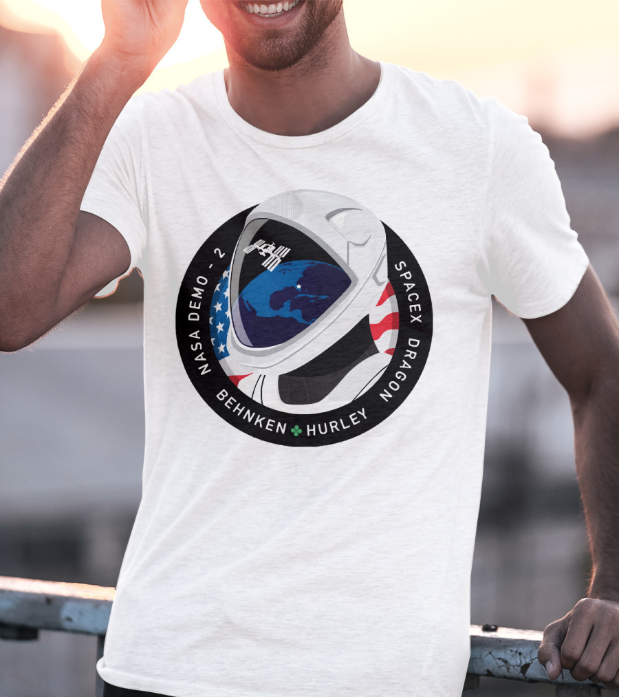 NASA Demo-2 SpaceX Dragon Behnken Hurley Patch T-Shirt