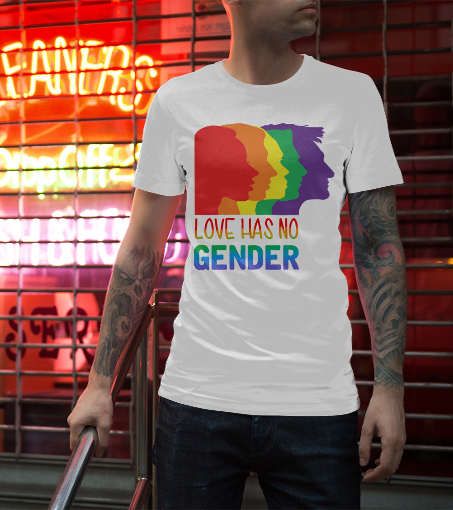 LOVE HAS NO GENDER Unconditional Love Multicolor T-Shirt