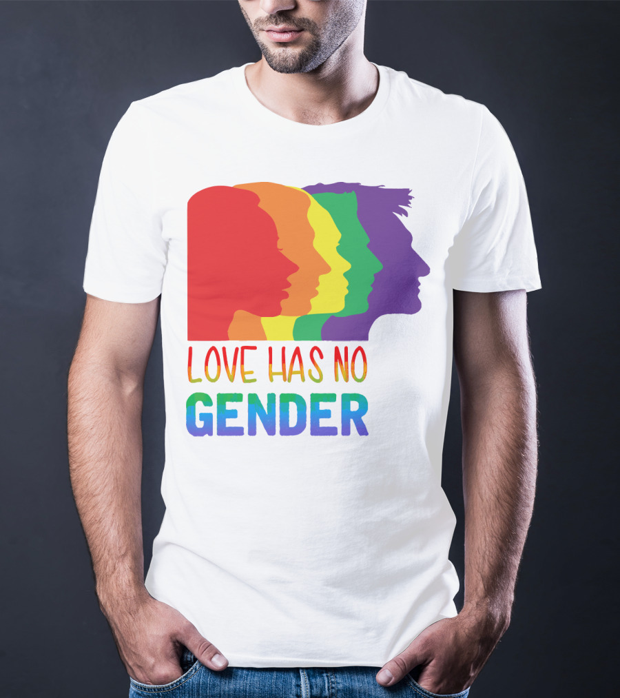 LOVE HAS NO GENDER Unconditional Love Multicolor T-Shirt