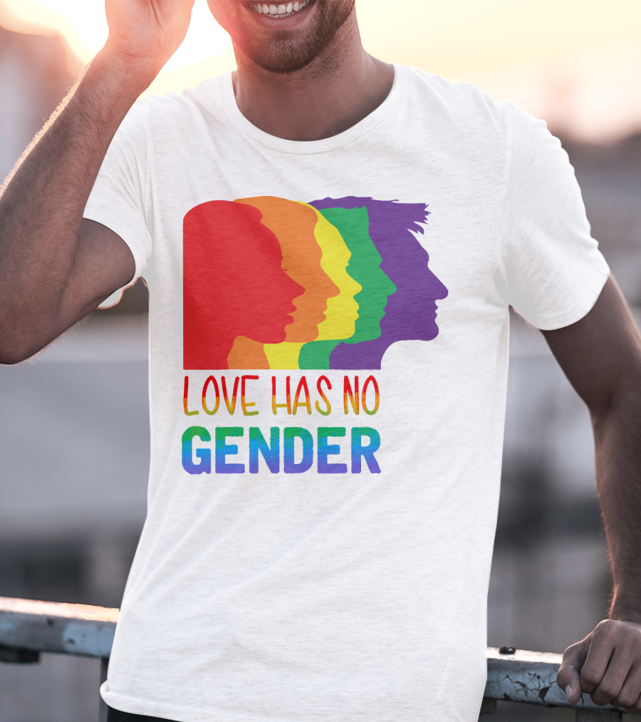 LOVE HAS NO GENDER Unconditional Love Multicolor T-Shirt