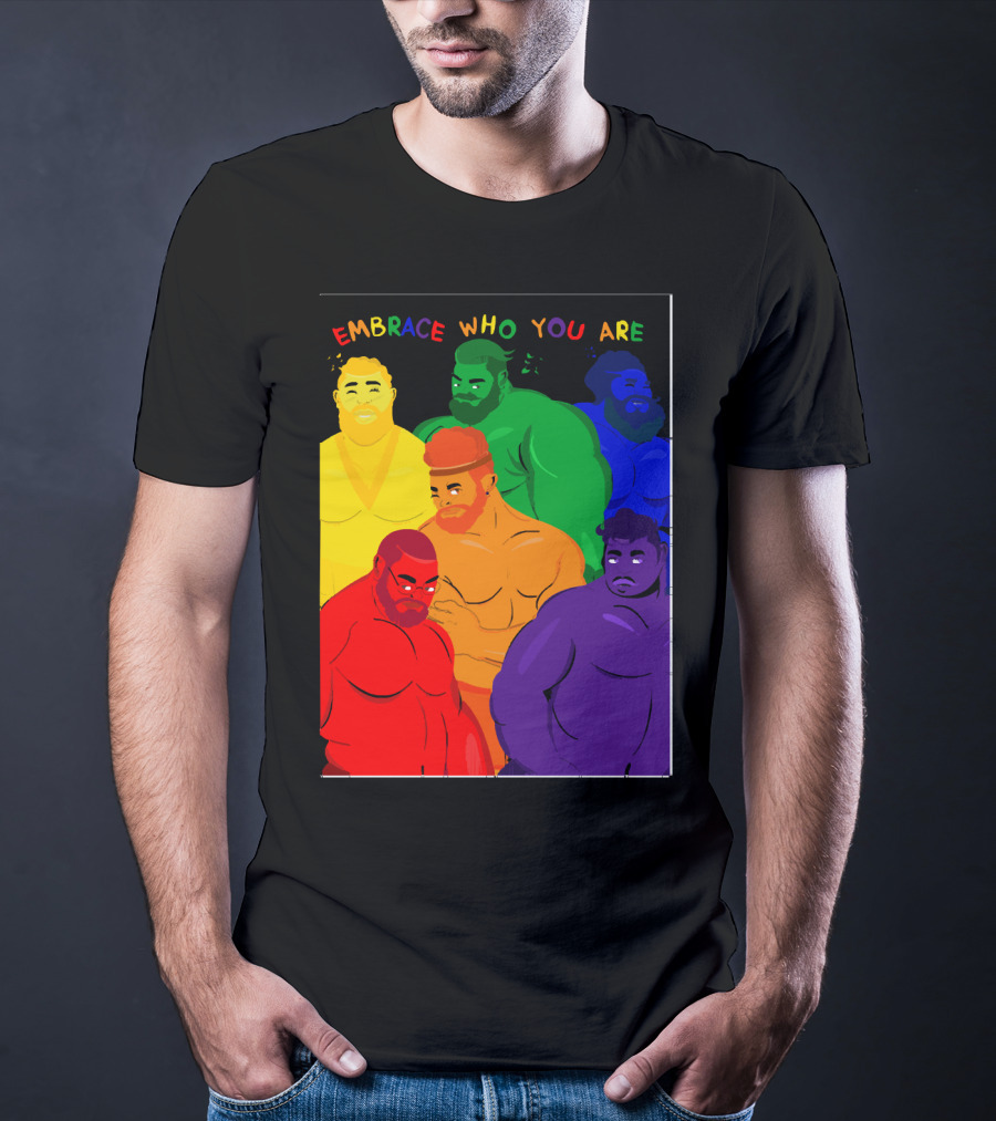 EMBRACE WHO YOU ARE Rainbow Body Diversity T-Shirt