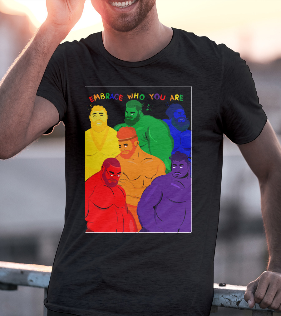 EMBRACE WHO YOU ARE Rainbow Body Diversity T-Shirt