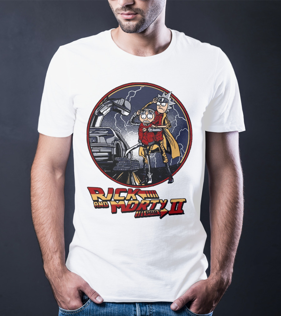 Rick And Morty Part II Back To The Future T-Shirt