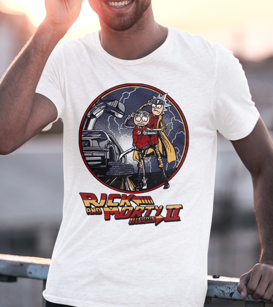 Rick And Morty Part II Back To The Future T-Shirt