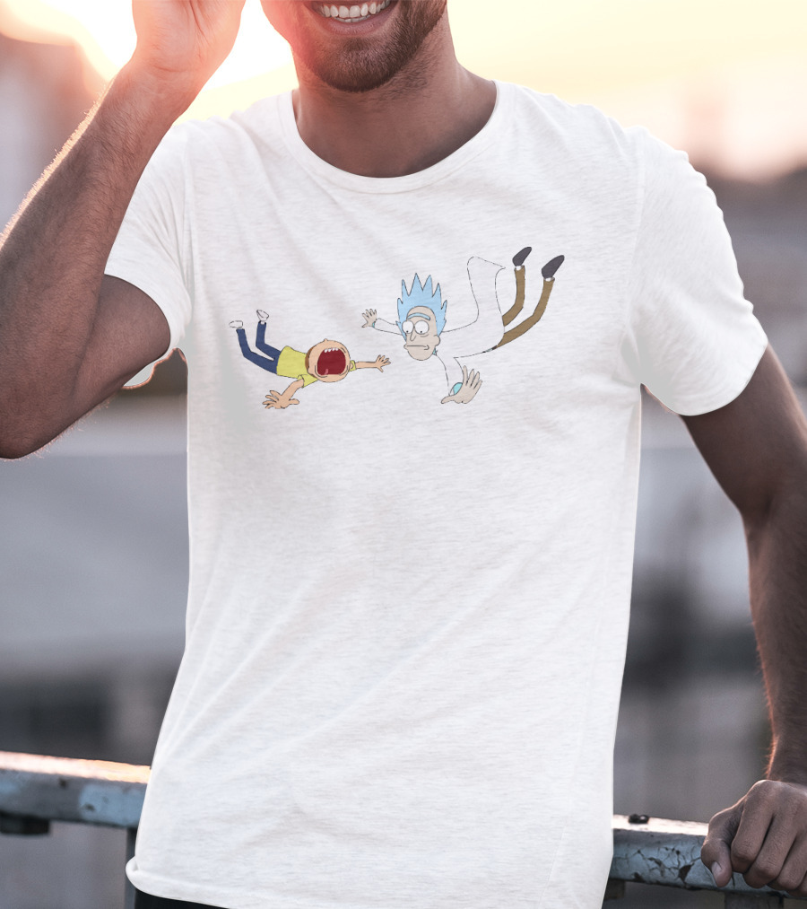 Rick And Morty Falling Adventure T-Shirt
