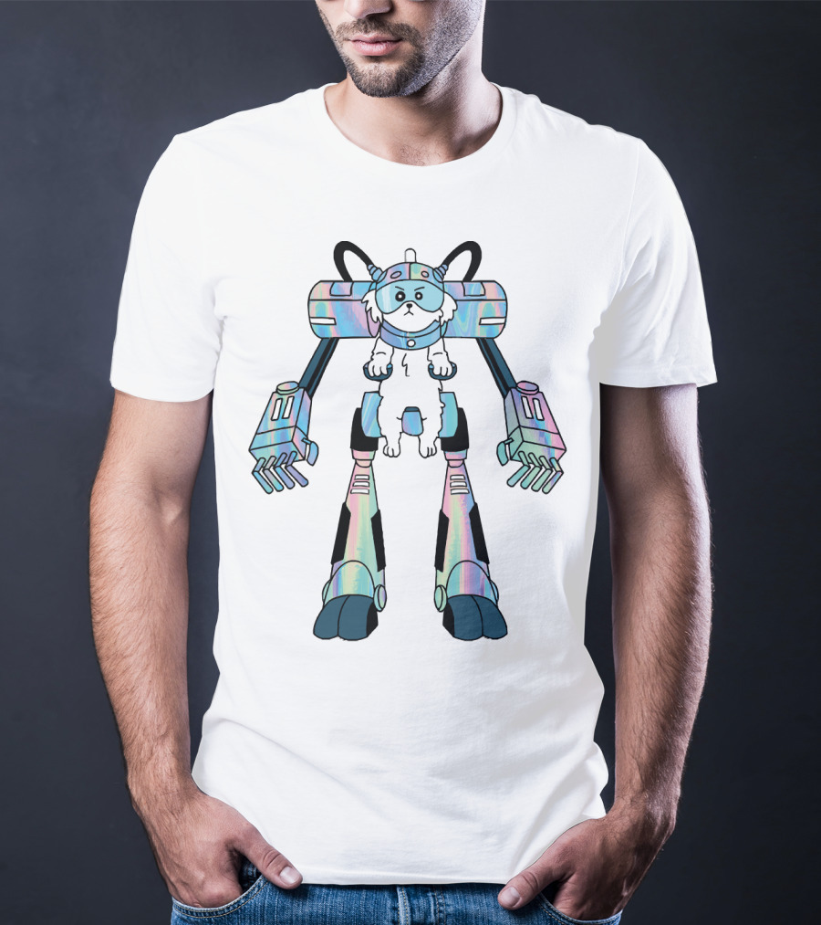 Rick And Morty Cybernetic Dog Mech Snuffles T-Shirt