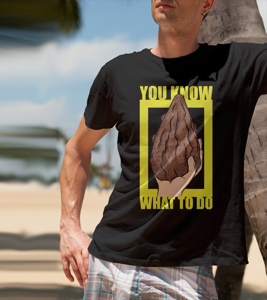 Morty Mega Seeds You Know What To Do Hand Holding Brown Seed T-Shirt