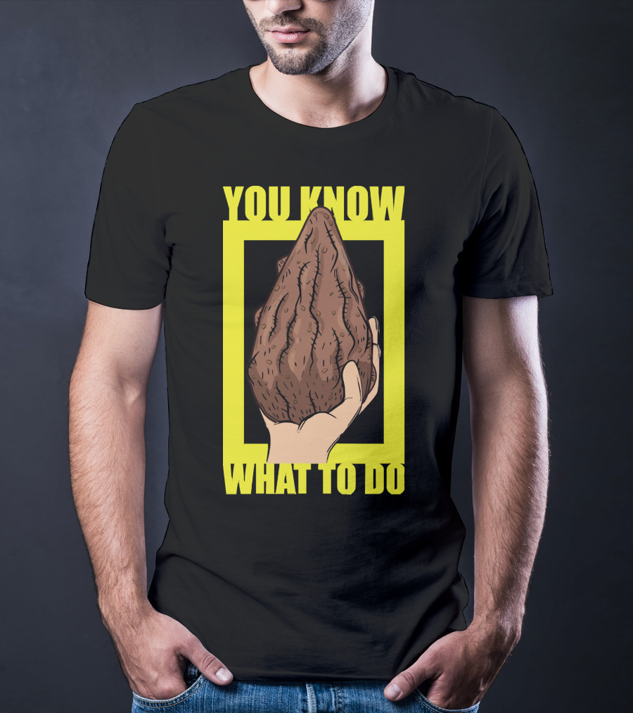 Morty Mega Seeds You Know What To Do Hand Holding Brown Seed T-Shirt