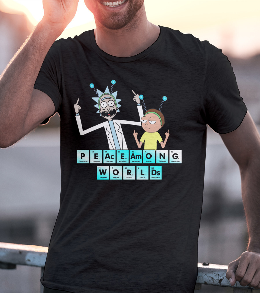 Peace Among Worlds Periodic Table Rick And Morty T-Shirt