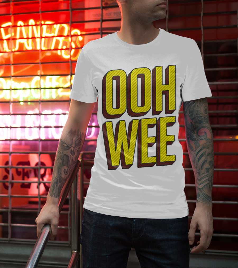 OOH WEE Mr. Poopy Butthole Bold Yellow Comic T-Shirt