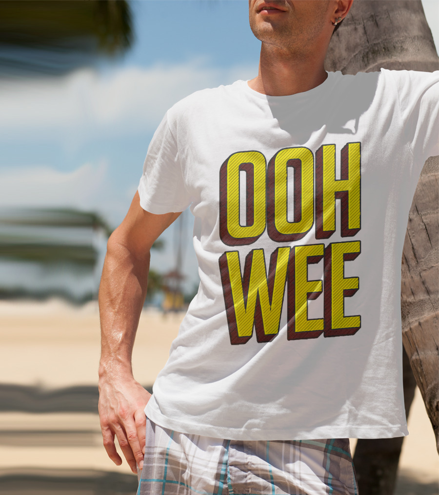 OOH WEE Mr. Poopy Butthole Bold Yellow Comic T-Shirt