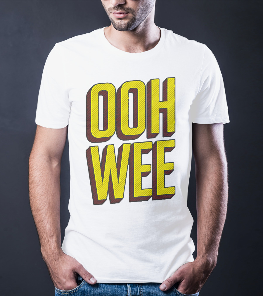 OOH WEE Mr. Poopy Butthole Bold Yellow Comic T-Shirt