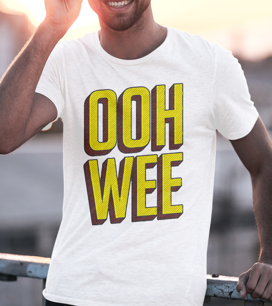 OOH WEE Mr. Poopy Butthole Bold Yellow Comic T-Shirt