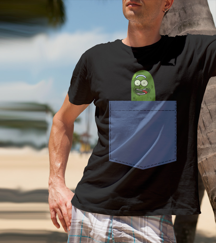 Pickle Rick Pocket Adventure T-Shirt