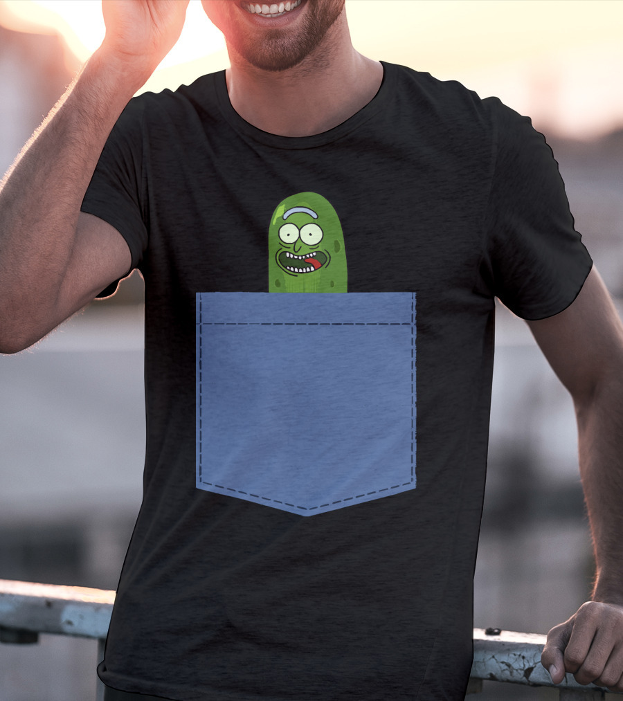 Pickle Rick Pocket Adventure T-Shirt