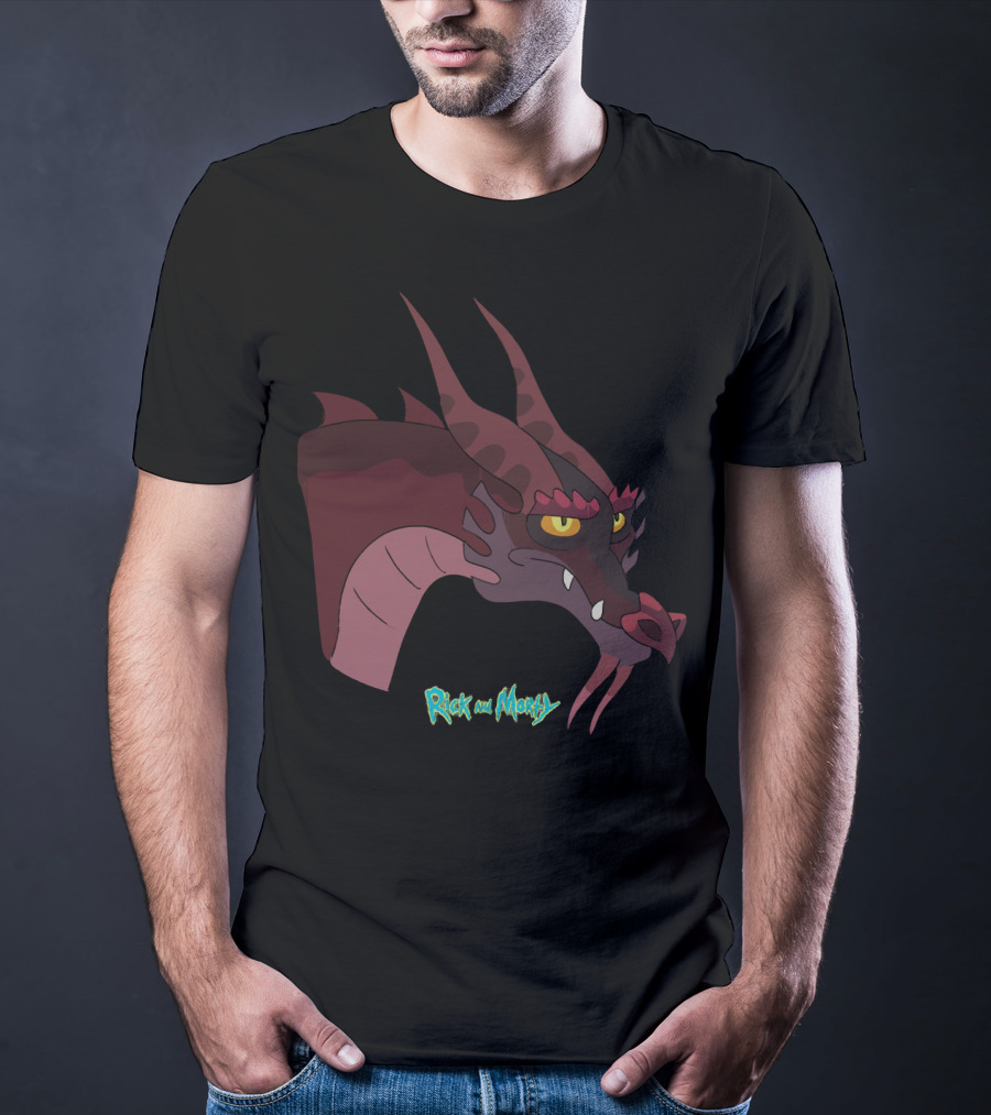 Rick And Morty Dragon Head T-Shirt