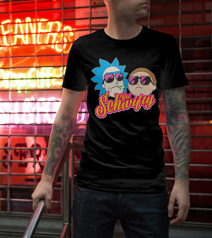 Rick And Morty Get Schwifty Sunglasses Edition T-Shirt