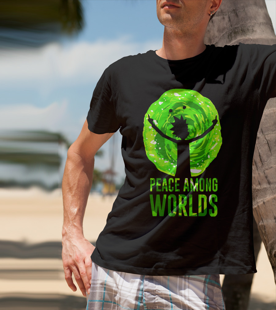 Rick And Morty Peace Among Worlds Portal T-Shirt