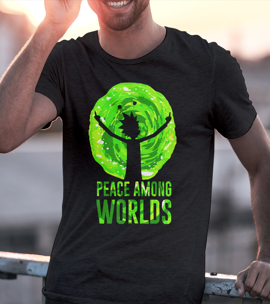 Rick And Morty Peace Among Worlds Portal T-Shirt