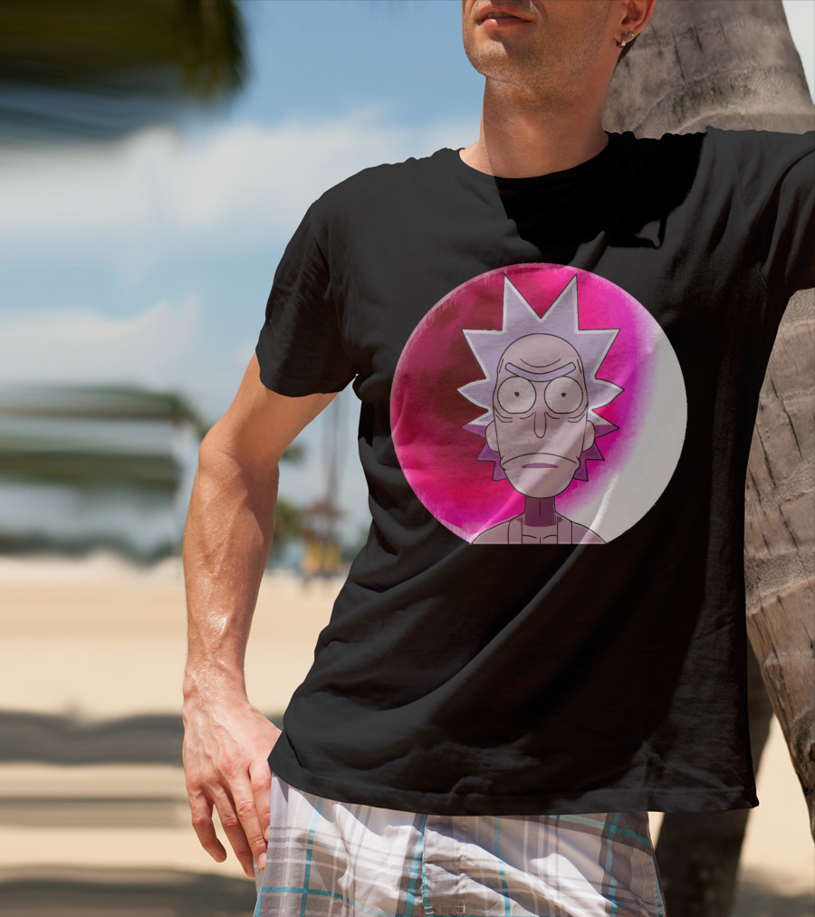 Samurai Rick Anime Crossover Style Expression T-Shirt