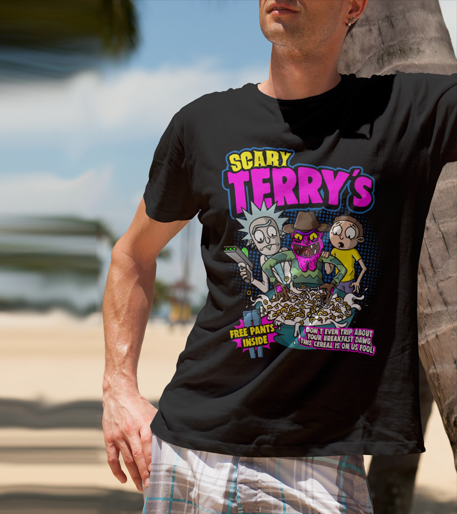 Scary Terry's Free Pants Inside Cereal Don't Even Trip About Your Breakfast Dawg This Cereal Is On Us Fool T-Shirt