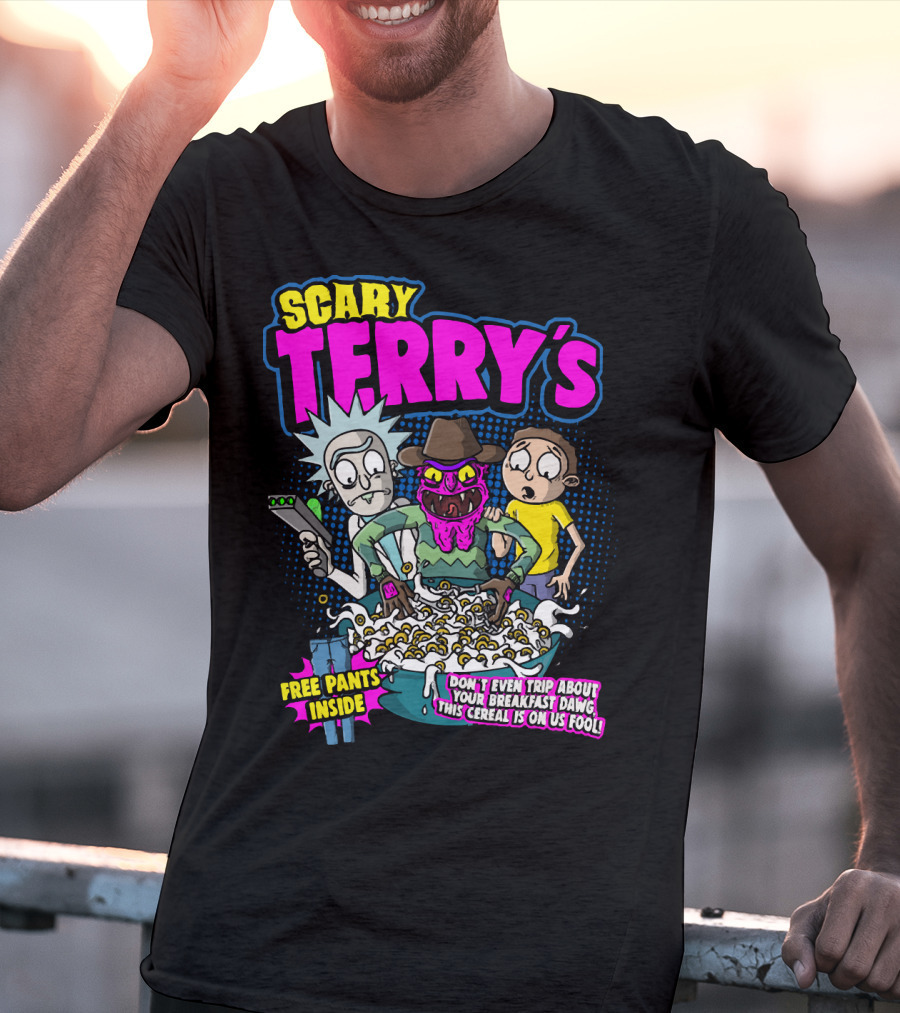 Scary Terry's Free Pants Inside Cereal Don't Even Trip About Your Breakfast Dawg This Cereal Is On Us Fool T-Shirt
