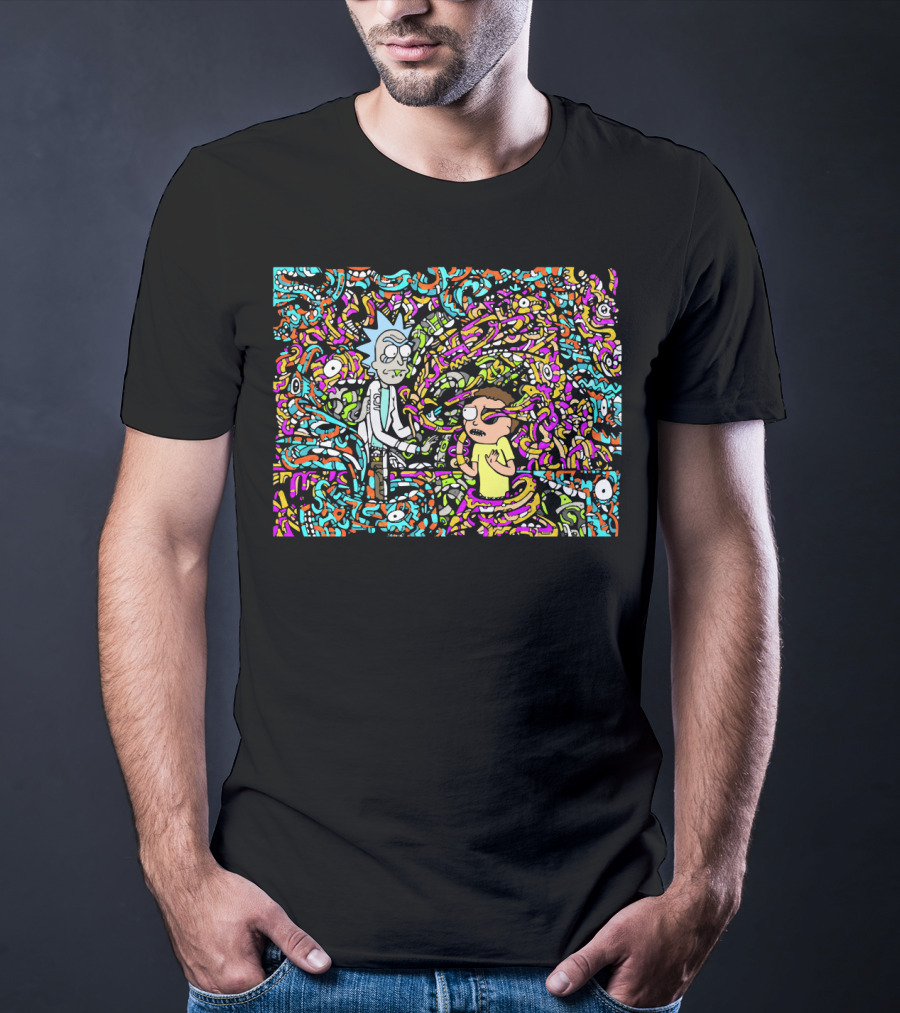 Rick And Morty Show Me What You Got Psychedelic Labyrinth T-Shirt
