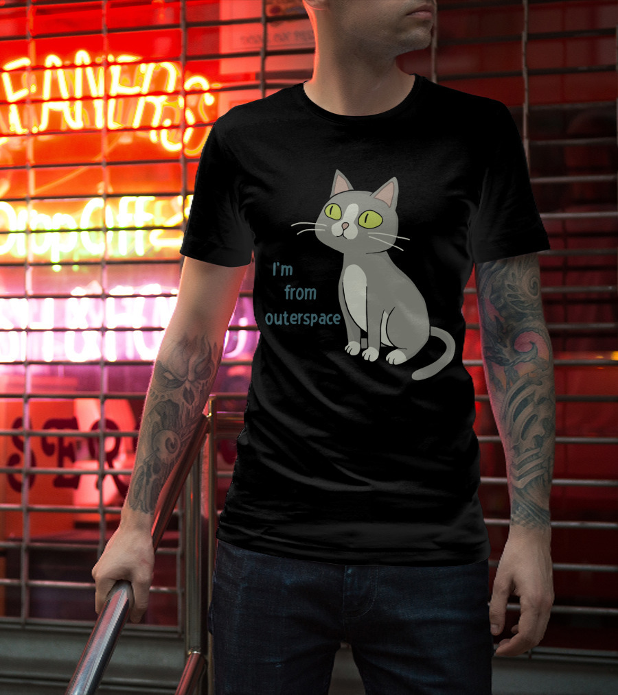 I'm From Outerspace Cat Rick And Morty T-Shirt